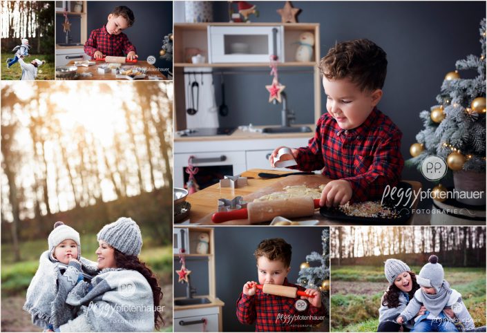 Kinderfotografie Bamberg, weihnachtliche Kinderbilder, Outdoorfotoshooting Kinderfotograf Bayreuth