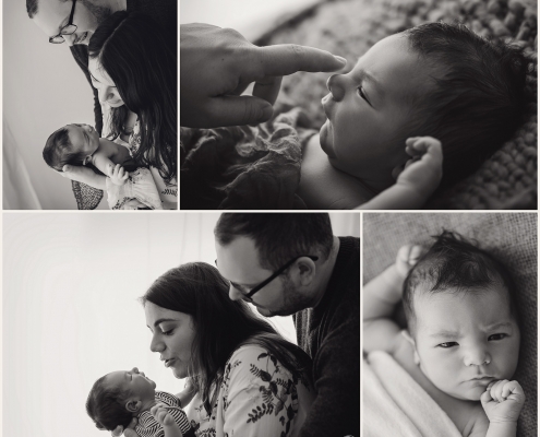 Familienfotos mit Newborn