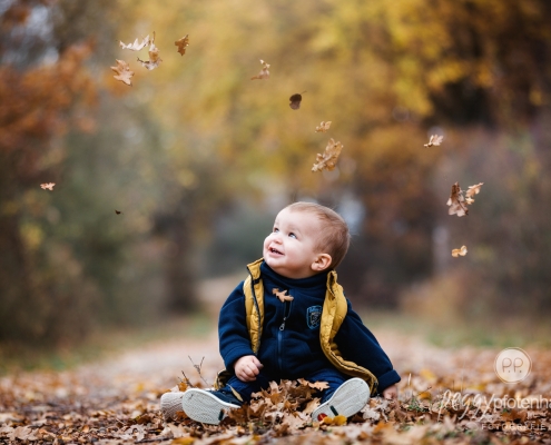 Kinderfotos im Herbst