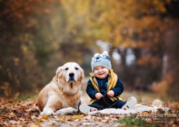 Babybilder mit Hund