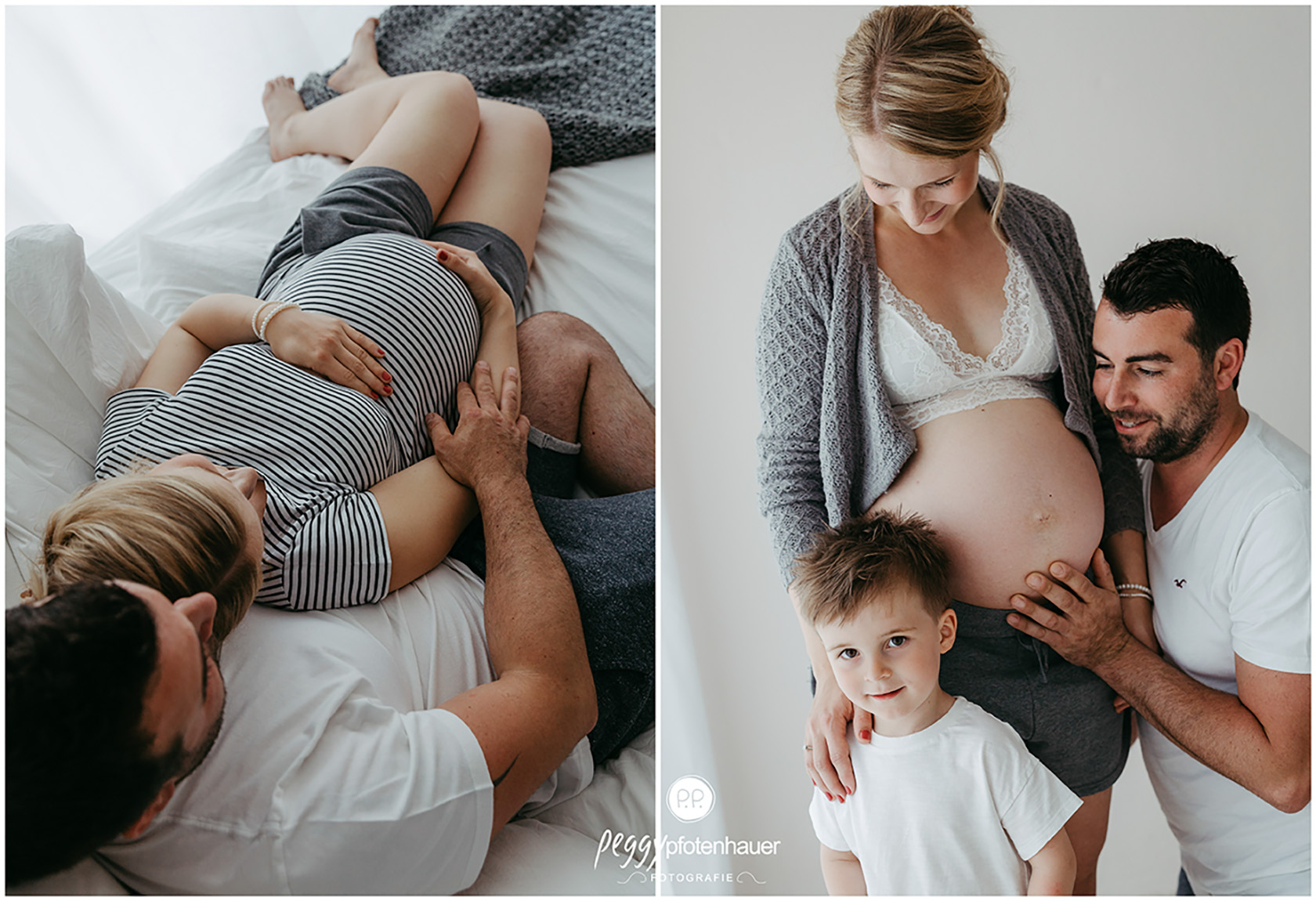 Familienbilder mit Babybauch