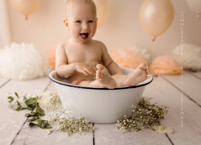 Babyfotos im Fotostudio